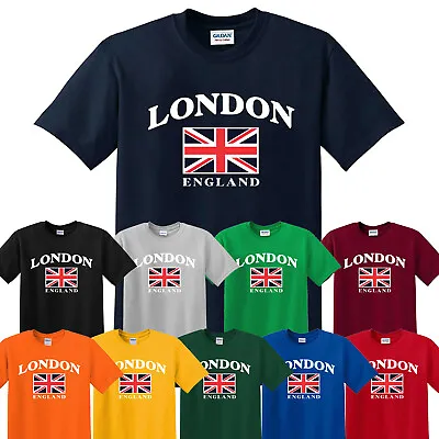 Buy London England Unisex T-Shirt Great Britain Union Jack TShirt Top Gift Souvenir • 9.99£