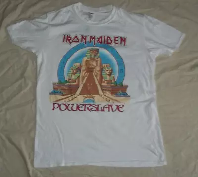 Buy Iron Maiden/ Powerslave World Slavery Tour 1984-85- L -  T.shirt - Very Good • 29.99£