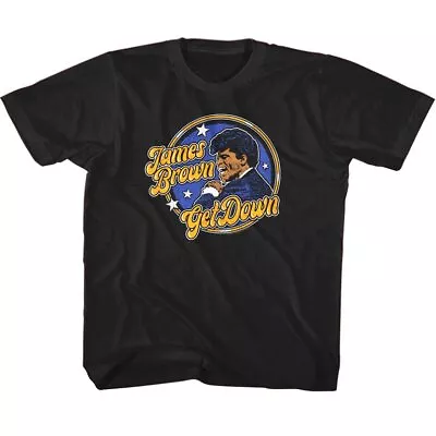 Buy James Brown Get Down Kids T Shirt Circle Stars Godfather Of Soul Music Album • 18.51£