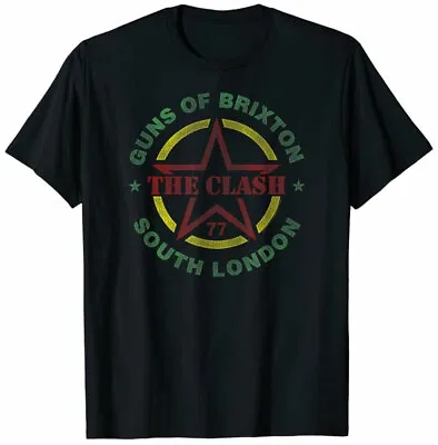 Buy Official The Clash Guns Of Brixton Black T Shirt The Clash Tee • 13.95£