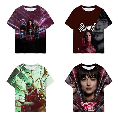 Buy Cosplay Madame Web Evil Spiderman 3D T-Shirts Cassandra Webb Adult Kids Shirts • 8.40£
