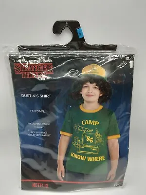 Buy NEW Netflix Stranger Things Dustin's Shirt Child Size M/L Medium Large Camp  • 14.16£