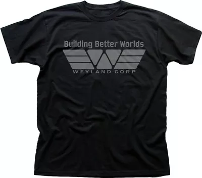 Buy Alien Aliens Inspired Prometheus Weyland Black Cotton T-shirt OZ01487 • 13.95£