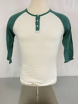 Buy Alternative Apparel Mens 3/4 Sleeve Organic Baseball T-Shirt Henley AA1989 • 36.90£