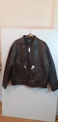 Buy Urban Outfitters BDG Leather Jacket  Brown XXL • 40£
