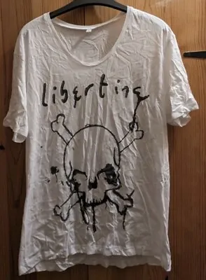 Buy The Libertines T Shirt Rare Skull Design Rock Band Merch Tee Sz XL Pete Doherty • 16.10£