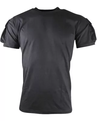 Buy Tactical T-shirt Black Mens Combat Top Short Sleeve Army Military Size S - 3xl • 14.99£