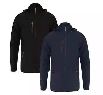 Buy Men's Women's Softshell Brushed Hooded Jacket Workwear Fleece Lined Work Coat • 24.99£