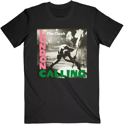 Buy THE CLASH - Unisex T- Shirt -  London Calling -   Black  Cotton  • 18.49£