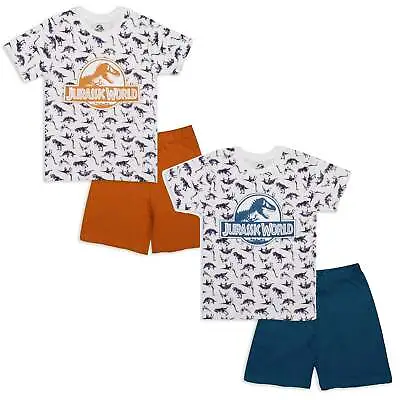 Buy Jurassic World Dinosaurs Cotton Pyjama Set Jammies For Kids • 16.99£