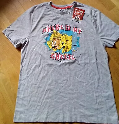 Buy Tom And Jerry Men’s T-shirt Size Large  • 3£