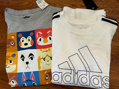 Buy Animal Crossing Graphic T-Shirt (XL Youth)& Adidas T-Shirt (M Youth) • 23.62£