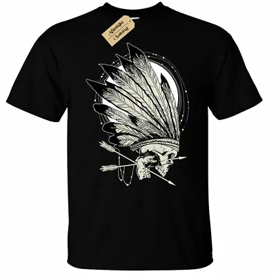 Buy Natives Skull T-Shirt Mens Conquerors Skeleton American Gothic Rock • 12.95£