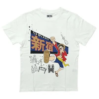Buy FINE PLUS 22833837 One Piece Luffy X Shinjuku T-Shirt WHITE M Size [Character Go • 50.99£