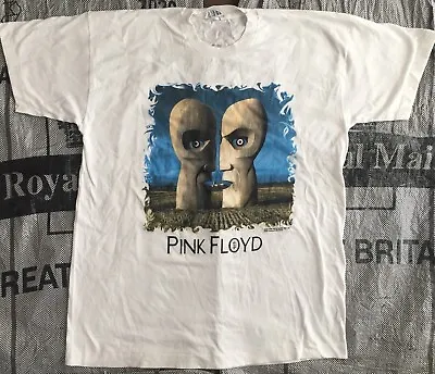 Buy Pink Floyd Division Bell European Tour 1989 Official Brockum T Shirt White Xl • 200£