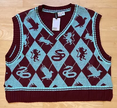 Buy Large 48  Inch Chest Harry Potter Hogwarts Houses Tank Top Vest Jumper Sweater • 33.99£