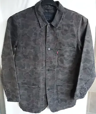 Buy Levi's Men's Large Engineers Chore Jacket/ Coat Utility Denim Camouflage Colour. • 75.99£