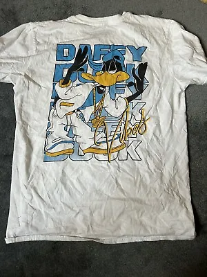 Buy Looney Tunes Back Print Daffy Duck T-Shirt • 5£