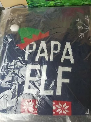 Buy V By Very Papa Elf Christmas Jumper Size Medium Brand New • 10.99£