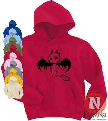 Buy Little Devil Hoodie Poly Cotton Blend Hooded Sweatshirt Grunge  • 22.49£
