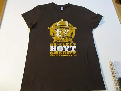 Buy Re-elect Hoyt Sheriff Travis County Texas Chainsaw Massacre T-shirt Girls Xl • 7.87£