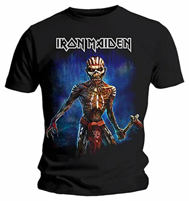 Buy Official Iron Maiden Eddie Axe Book Of Souls Tour 2017 V2 Mens Black T Shirt Tee • 14.95£