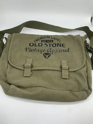 Buy Green Premium Label Old Stone Vintage Style Apparel Bag • 12.99£