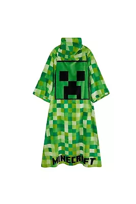 Buy Minecraft Kids Boys Tv Poncho Blanket Long Sleeved Hooded Hoodie Loungewear • 18.49£