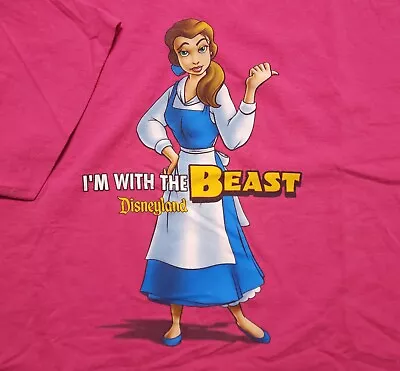 Buy Vintage 1990s Beauty And The Beast Belle  I'm With The Beast  Womens XL Shirt • 20.47£