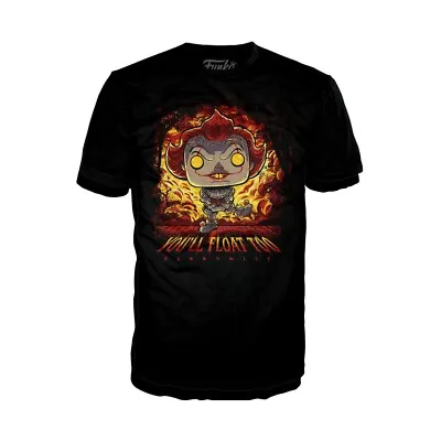 Buy Pennywise Funko IT Pop Tees T-Shirt Pennywise You´ll Float Too New • 19.99£