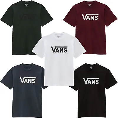 Buy Vans Mens Classic Large Logo Short Sleeve Crew Neck Cotton T-Shirt Top Tee • 23.95£