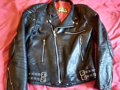 Buy Vintage MASCOT Leather Motorcycle Jacket 38 Punk Rocker England Not Lewis • 99£