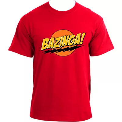 Buy Bazinga Sheldon Cooper The Big Bang Theory Round Bazinga Inspired T-Shirt • 14.99£