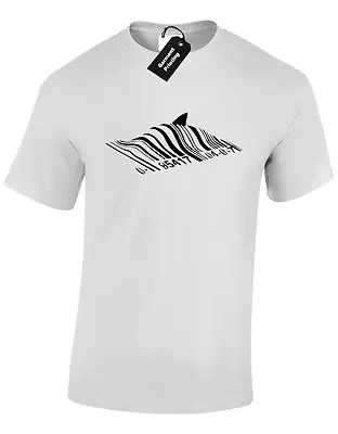Buy Barcode Shark Mens T Shirt Banksy Design Cool Street Art Hipster Fashion • 8.99£