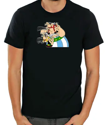 Buy Asterix & Obelix Funny Characters Short Sleeve  White T Shirt Men F165 • 10.51£