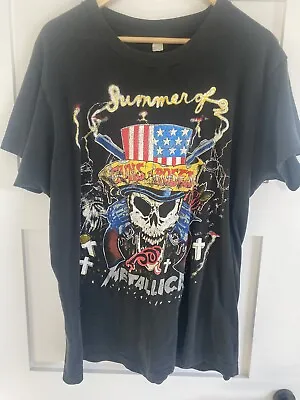 Buy Vintage Metallica Guns N Roses Stadium Tour T Shirt 1992 Extremely  Rare XL • 199£