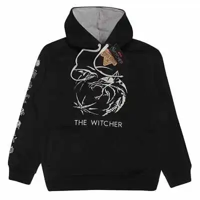 Buy ** The Witcher Wolf Bird Symbol Logo NETFLIX PULLOVER HOODY HOODIE ** • 40£