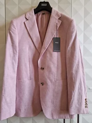 Buy M&s Linen Rich Tailored Jacket. 38  Chest. Nwt • 29.50£