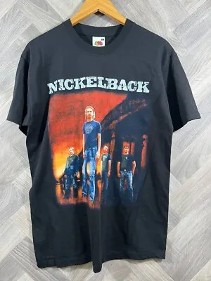 Buy Nickelback The Long Road Tour 2003-2004 T-Shirt Vintage Retro Fruit Of The Loom • 24.95£