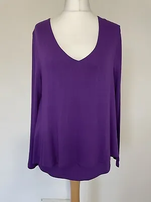 Buy Kettlewell Lulu Layered Top Size L Long Sleeve Double Layer Purple 218 • 22.40£