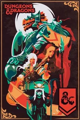 Buy Impact Merch. Poster: Dungeons & Dragons - Characters 610mm X 915mm #565 • 8.19£