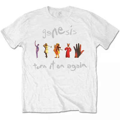 Buy Genesis Turn It On Again White T-Shirt OFFICIAL • 15.19£