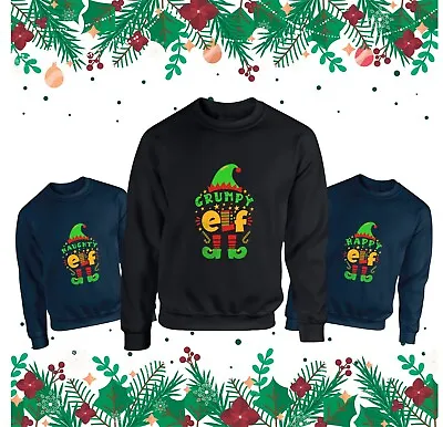 Buy Elf Costume Christmas Pack Jumper Seven Dwarf Happy Grumpy Naughty Xmas Gift Top • 19.99£