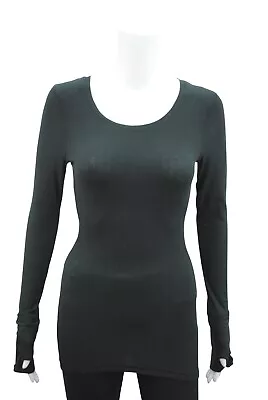 Buy P.C Womens Scoop Neck Long Sleeve Top Thumb Hole Ribbed Cotton Plus Size 8 To 24 • 7.99£