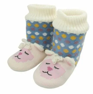 Buy Aroma Home Fun For Feet Lamb Fleece Lined Knitted Mid Rise Slipper Boots  Uk 7 • 19.99£
