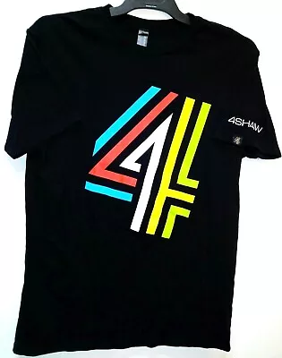 Buy 4SHAW T Shirt   Size M   Black / Multi Colour Print Chest 38  Or 97 Cm. • 13.72£