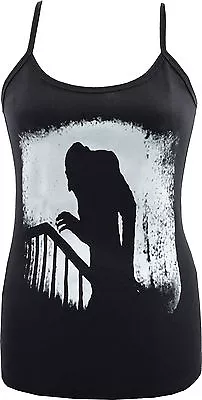 Buy Ladies Black Strap Vest Tank Top Nosferatu Vampire Classic Horror B-movie Goth • 18.50£