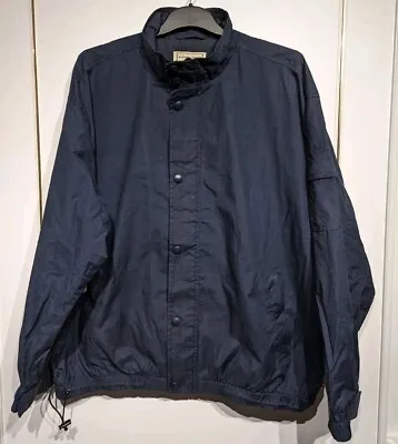 Buy Lee Men's Navy Blue Cotton Jacket Size 2XL Zip Up Fully Lined Lightweight • 16.95£