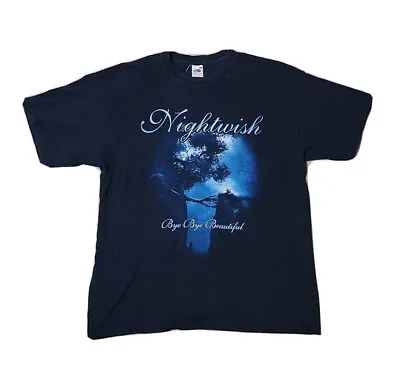Buy NIGHTWISH 'Bye Bye Beautiful' Vintage T-Shirt Heavy Metal Music XL • 37.81£