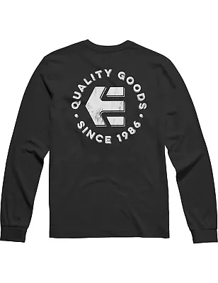 Buy Etnies Since 1986 Long Sleeve T-Shirt In Black/White • 33£